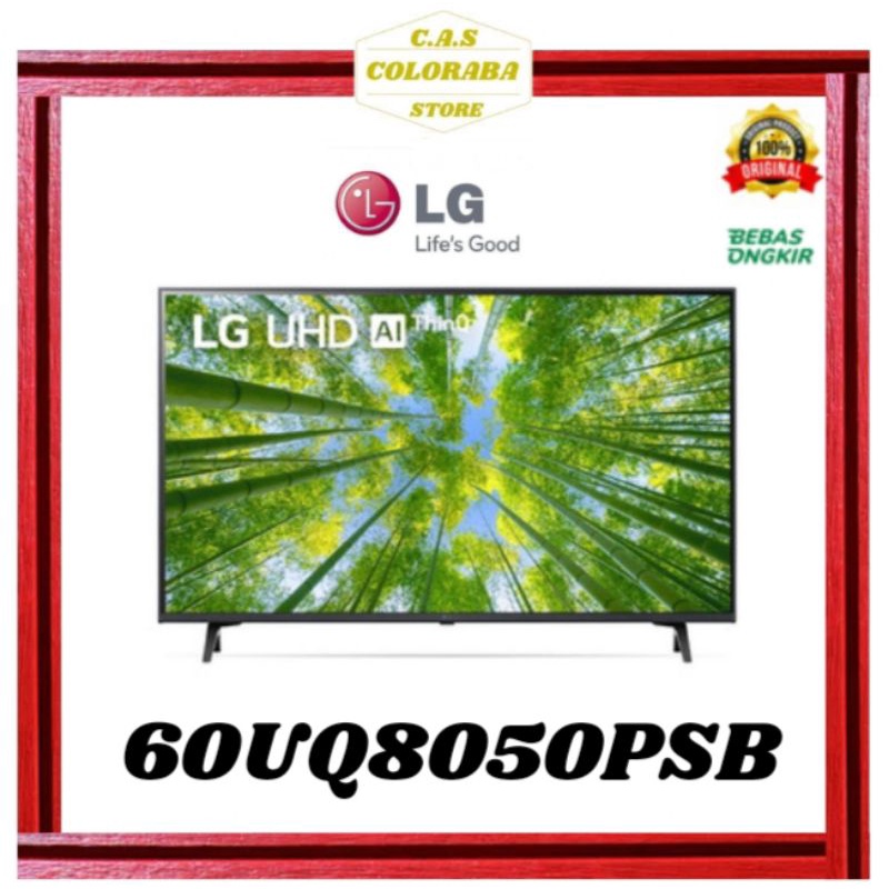 TV LG 60UQ8050PSB SMART TV 60 INCH LED 4K UHD MAGIC REMOTE 60UQ8050 60UQ80 60UQ UQ8050 UQ8050PSB