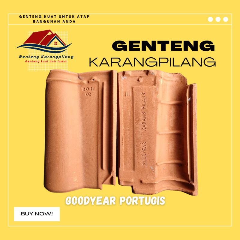 Genteng Goodyear Karangpilang Portugis italy Grande Gemini Bambe Bisma Varia Flat Beton