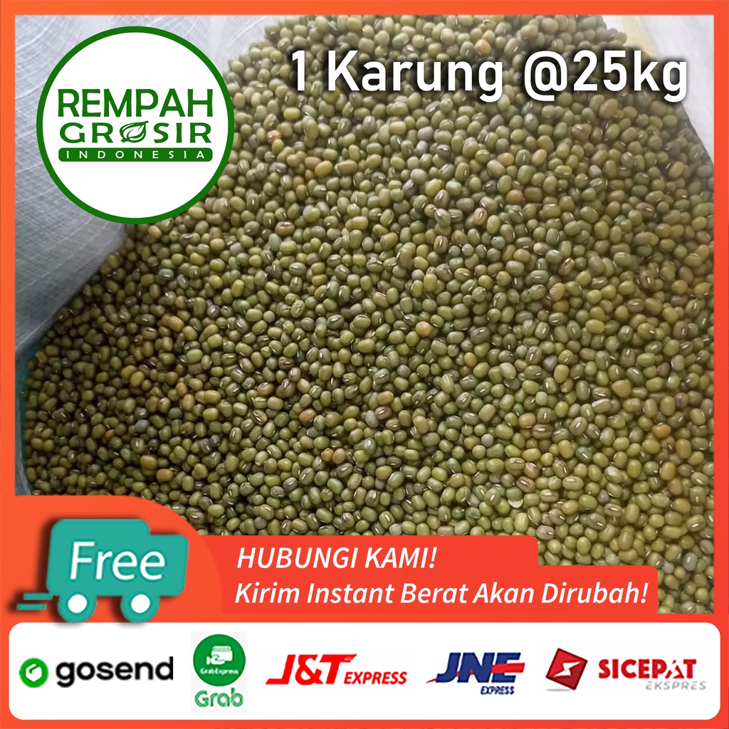 

Kacang Hijau Ijo Impor Burma 25KG 1 karung | 25 kg kilo Mung Bean Premium