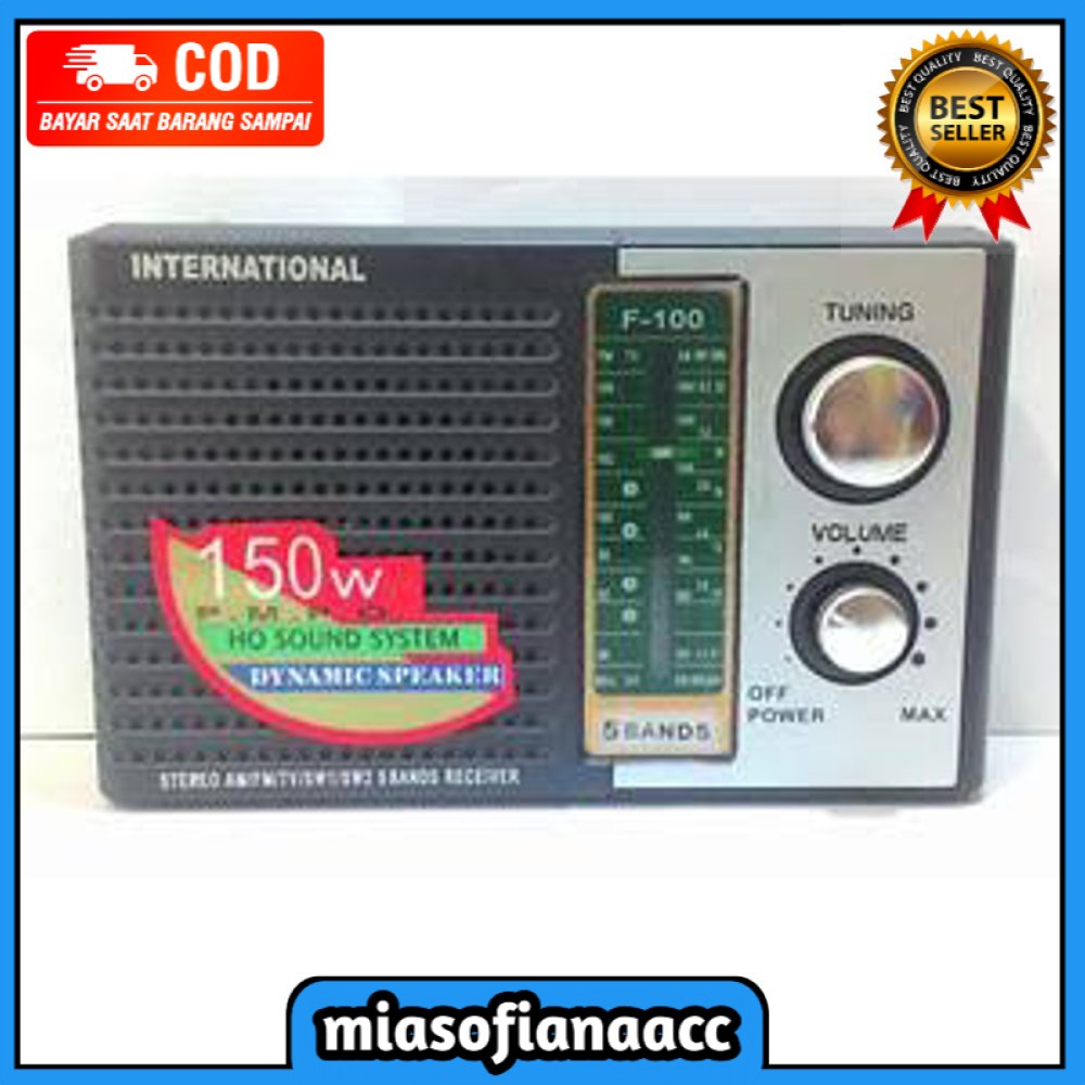 (COD) Radio International F-100 Portable AM FM