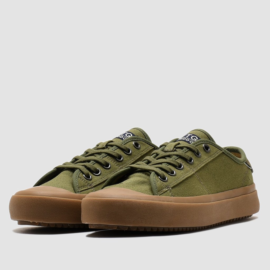 Sepatu Brodo Vantage V2 Gum [Natural White Gum/Olive Gum]-Olive Gum Low