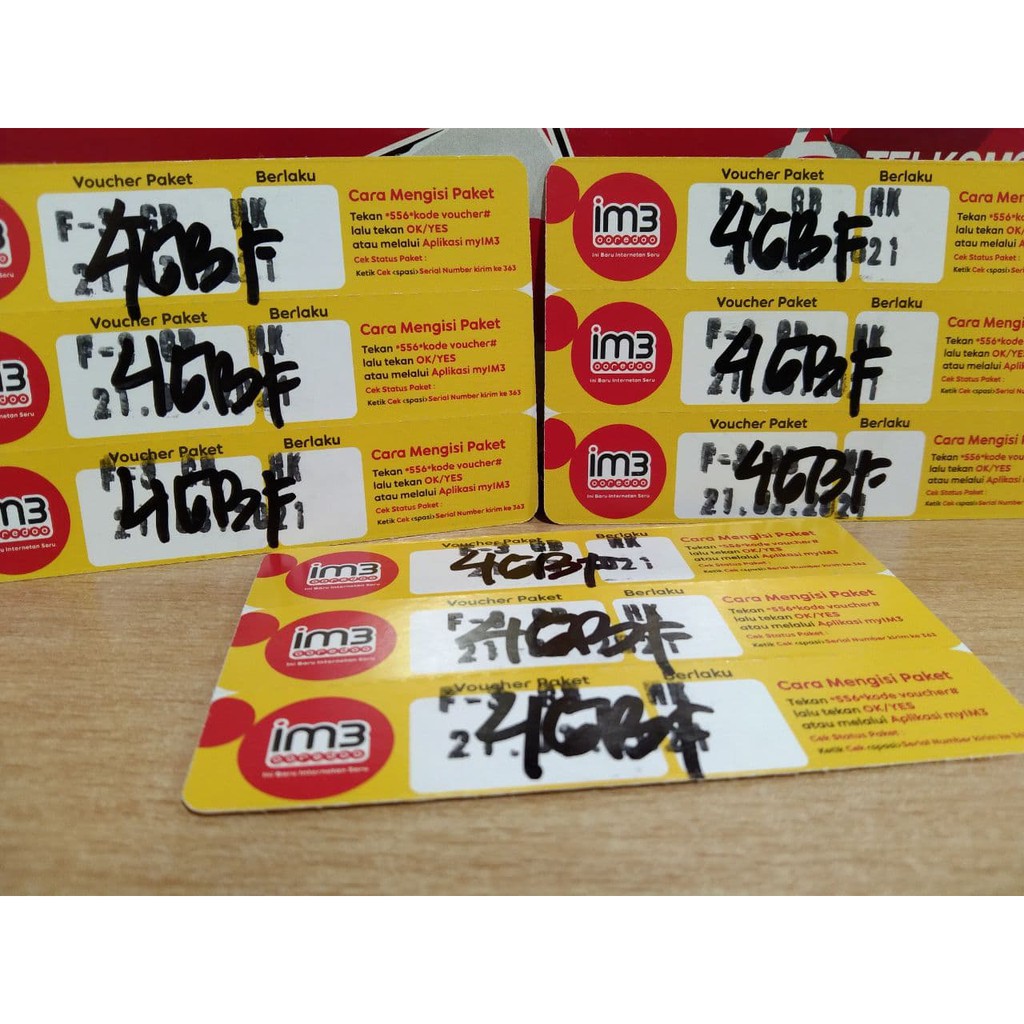 Voucher Indosat Freedom 4GB 30Hari