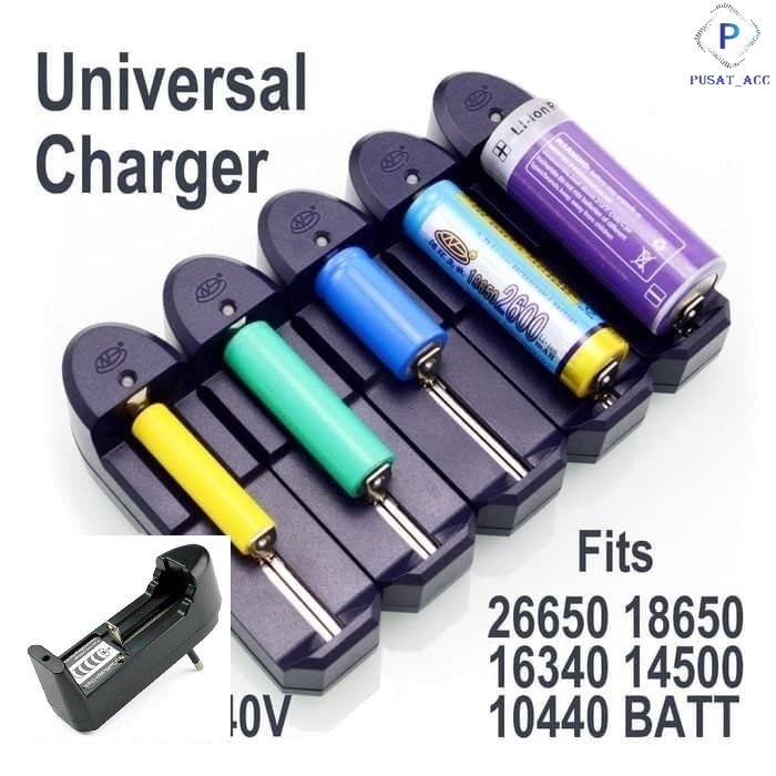 Charger Desktop Baterai / Dudukan Cash Baterai 18650