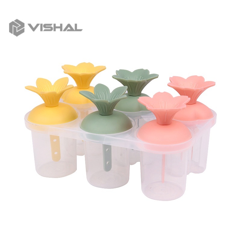 VISHAL Cetakan Es Krim Stik Kotak Mini / Cetakan Ice Cream Stick Jelly / Es Loli / Agar-agar