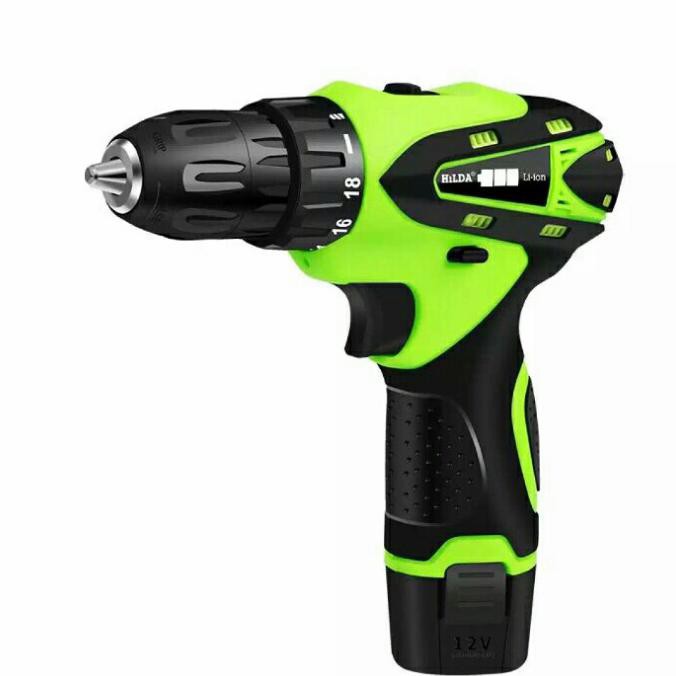 ✅New bor cordless hilda 12v - Hijau