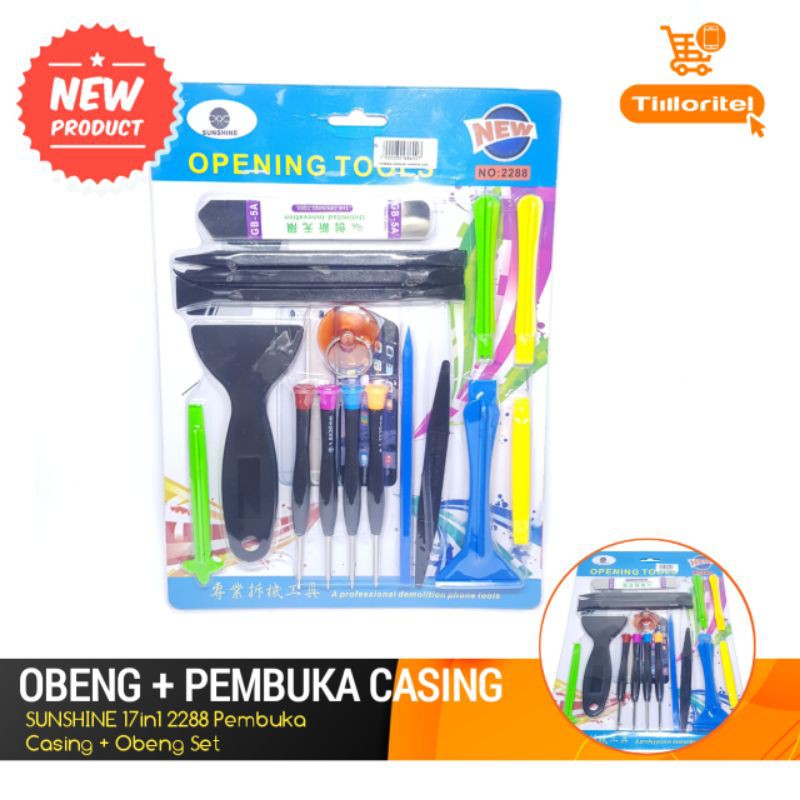 PEMBUKA CASING SET SUNSHINE 2288 17IN1 + OBENG SET