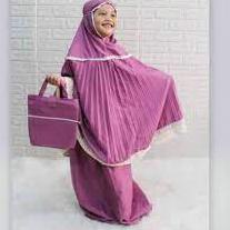 MUKENA PLISKET ANAK 7-12 TAHUN// MUKENA ANAK PEREMPUAN // MUKENA ANAK –SCR.21Jl22ᴵ