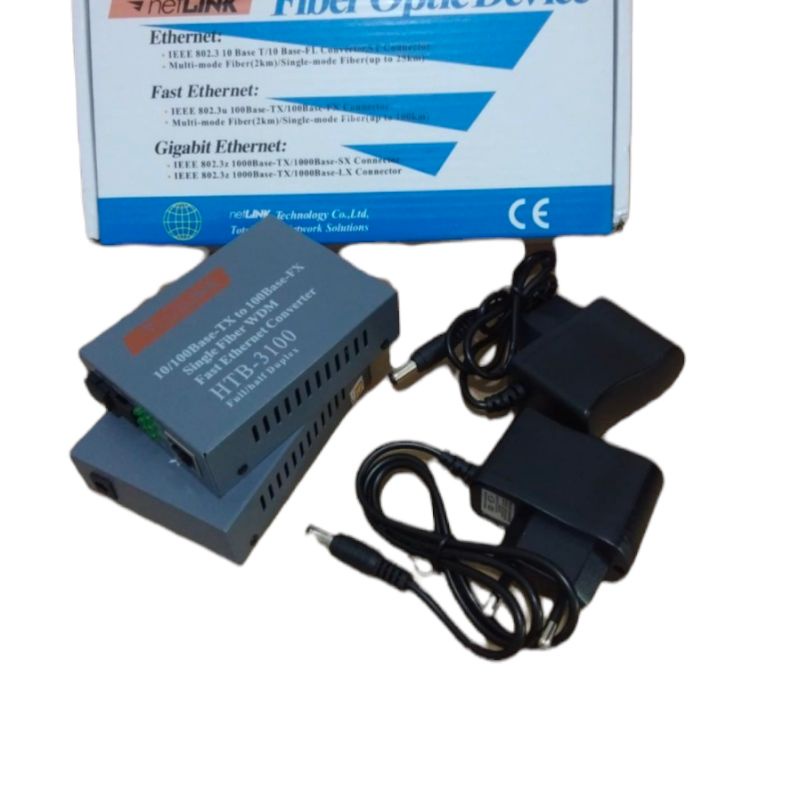 Netlink HTB-3100 Converter Fiber Optic to Fast Ethernet 25KM