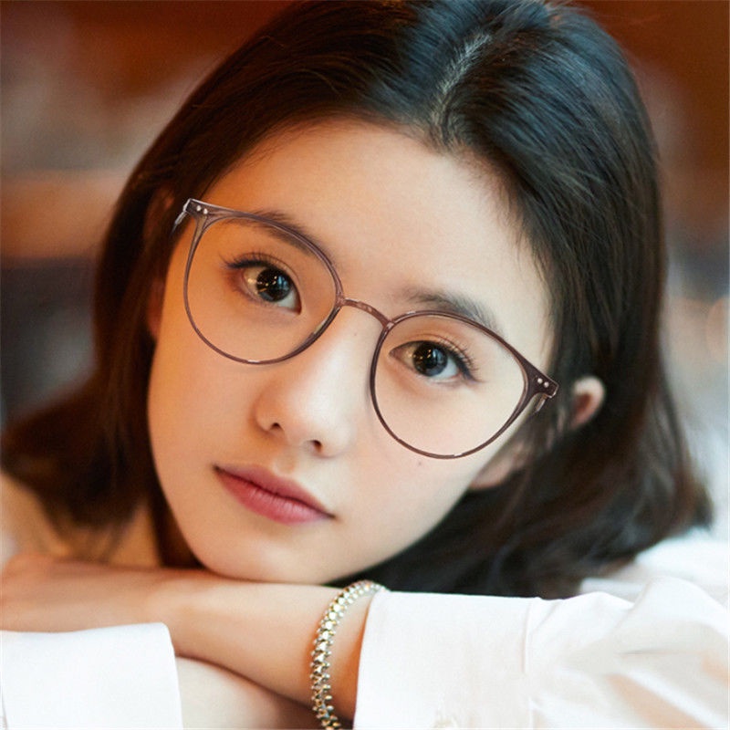 COD❤️Kacamata Photocromic Anti Radiasi Pemblokiran Cahaya Biru Logam tr90 Kompute Kaca mata Lensa Pengganti Gaya Retro Untuk Wanita Pria Impor Korea