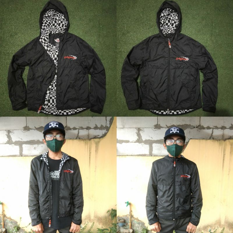 Harley Davidson Jacket Original Ori Jaket Parasut Parka Bomber Coach Windbreaker Down Varsity Harrin
