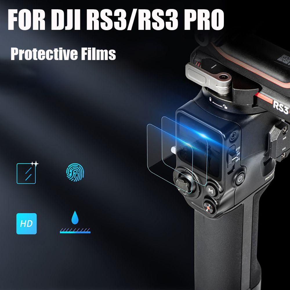 SUYO 4pcs Film Pelindung Layar Anti Gores Kamera Baru Untuk DJI RS3/RS3 Pro