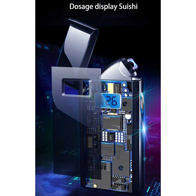 GIJ - Korek Api Elektrik Pulse Plasma Touch LED Display