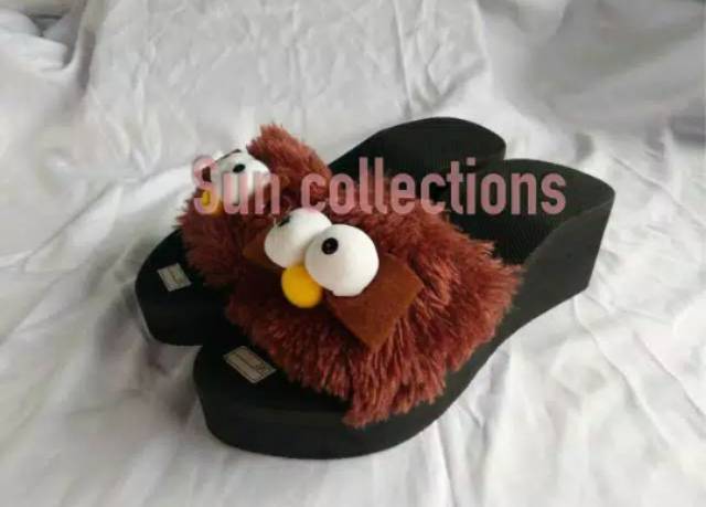 Promo!!!Wedges Wanita Rasfur Elmo