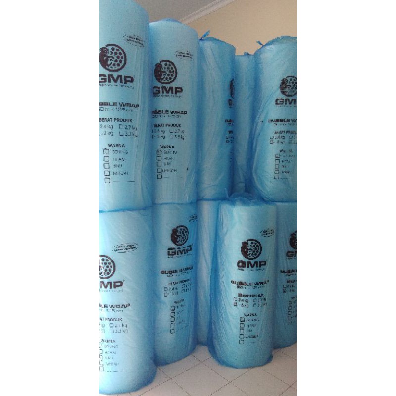 

BUBBLE WRAP ROLL PACKING GMP MURAH WARNA PUTIH HITAM 3KG PLASTIK TRANPARAN
