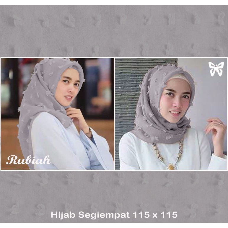 HOPYLOVY - Pashmina Segi Empat Rubia Rubiah