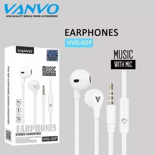 Earphone Headset Vanvo HVG-02P Headphone Stereo