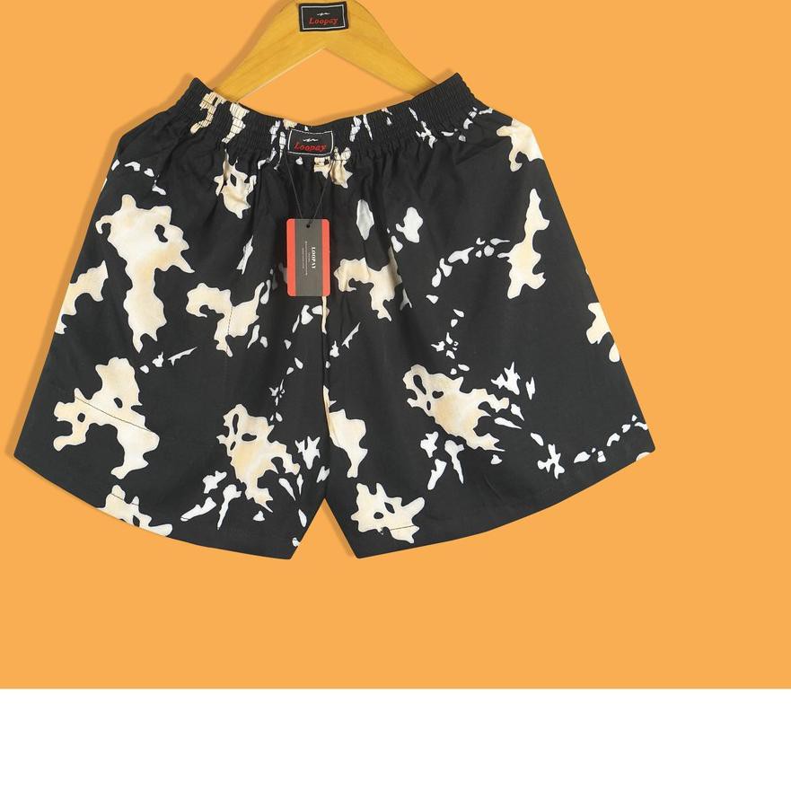 Trendy' CELANA BOXER LOOPAY MOTIF BLACK ISLAND <