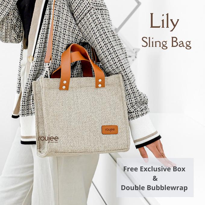 Roujee - Tas Selempang Wanita Jute Bag Premium Korean [LILY BAG only]