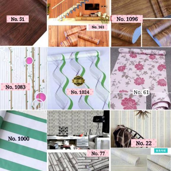 Big Sale.. 1kg Muat 2roll Wallpaper Sticker Dinding Wallsticker
