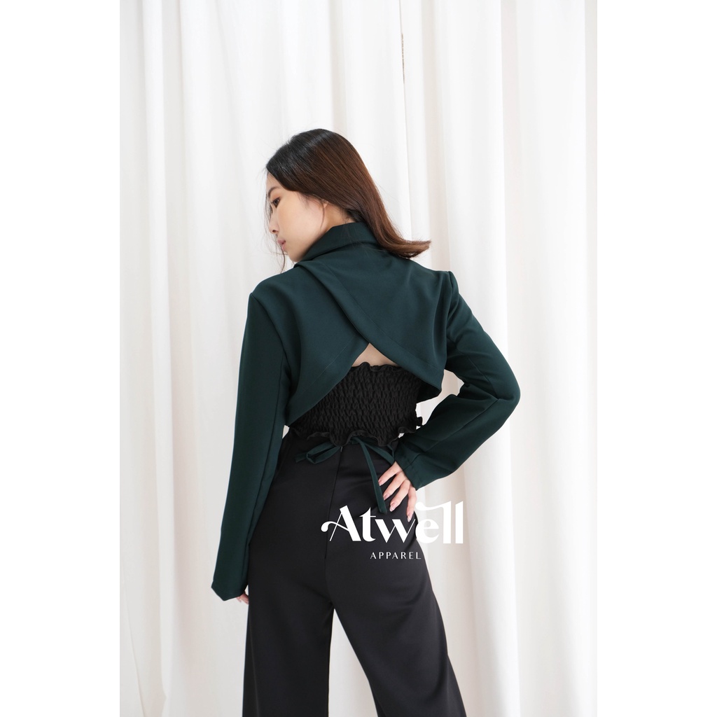 Cathal Crop Wrap Blazer