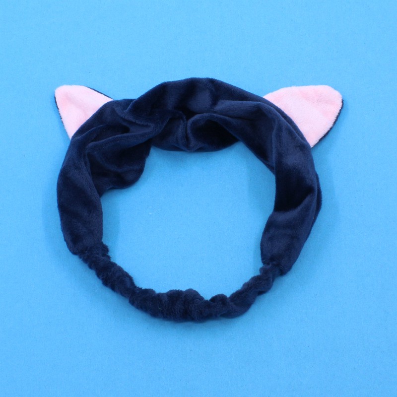 ♫ Megata ♫ A085 Bando Pita Motif Kuping Kucing Ikat Rambut Mandi Fashion Korea Import