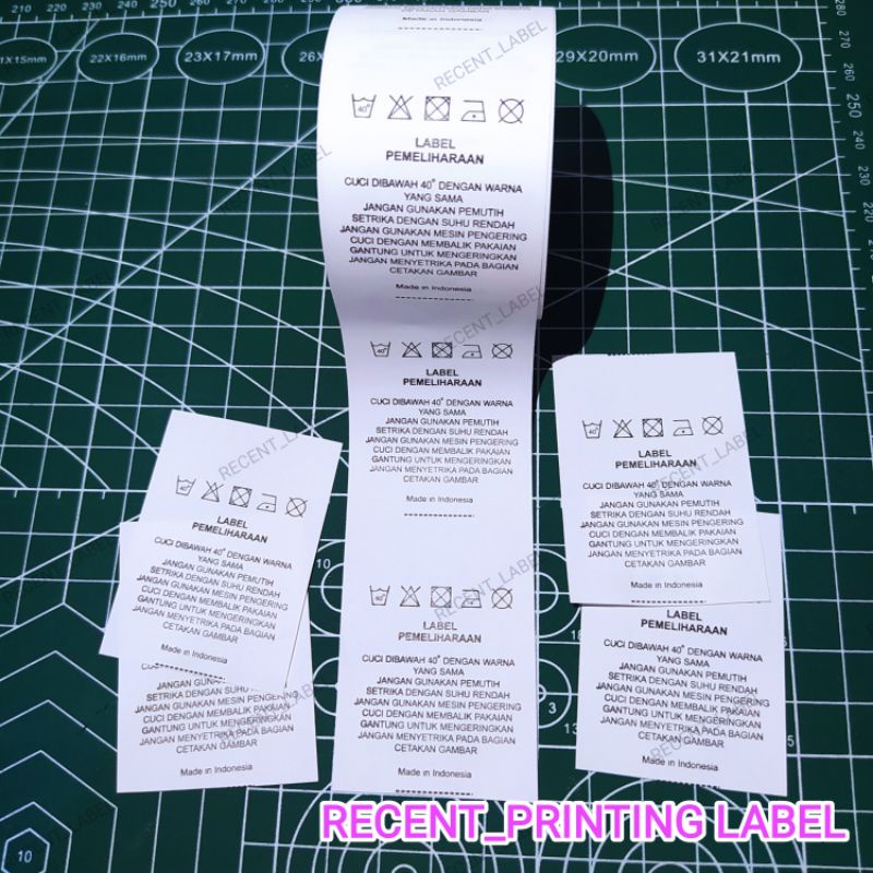 

CARE LABEL_WASH LABEL _LABEL PEMELIHARAAN BAJU