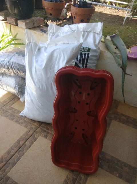 Pot Bunga Panjang Sgp05 Putih