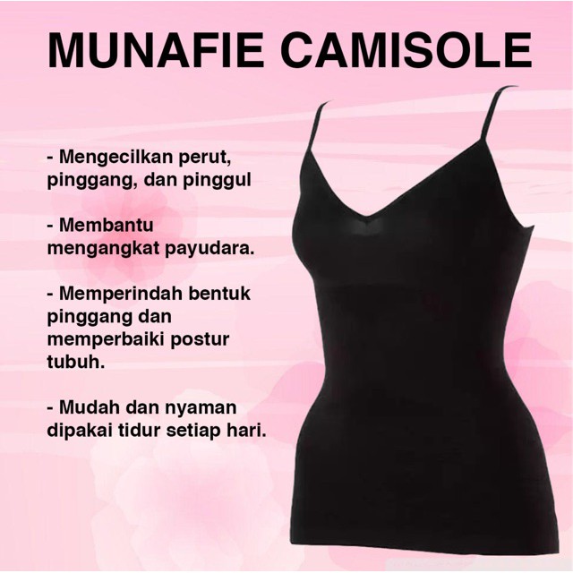 TANKTOP WANITA MUNAFIE CAMISOL PENGECIL PERUT TANK TOP KORSET PELANGSING PERUT BUNCIT CEWEK