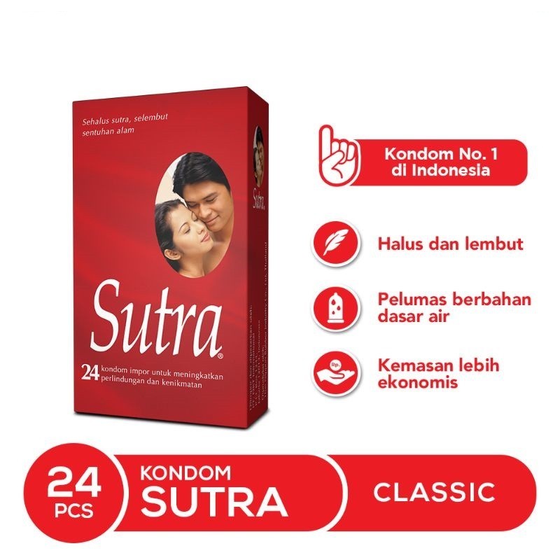 KONDOM SUTRA MERAH ISI 24