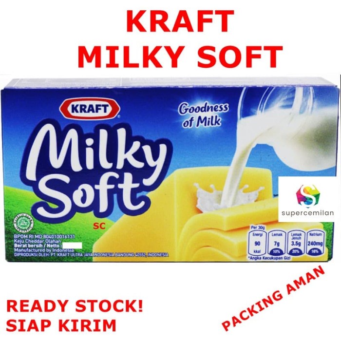 

Keju- Kraft Milky Soft . Keju Lembut Dengan Bahan Berkualitas -Keju.