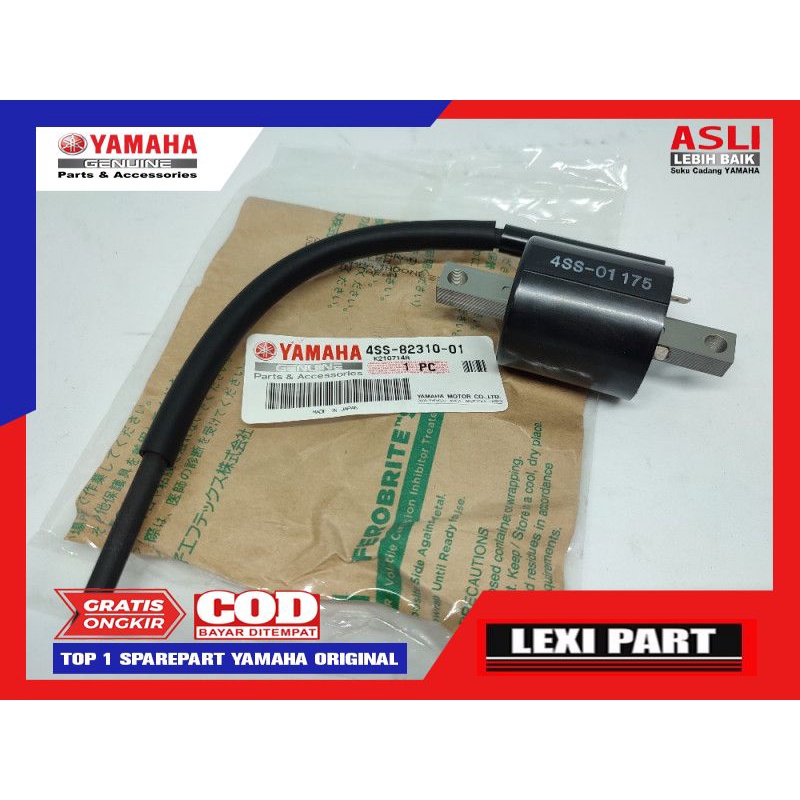 Ignition Coil Koil Yamaha YZ125 YZ 125 Garputala Moric JF2 Kabel Kurabe Original YGP Japan 4SS-82310
