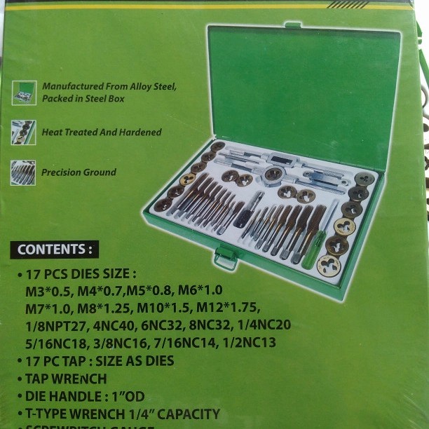 Senai & Tap Set Tekiro 40 pcs - Tap and Dies Senai Set - Tap Set