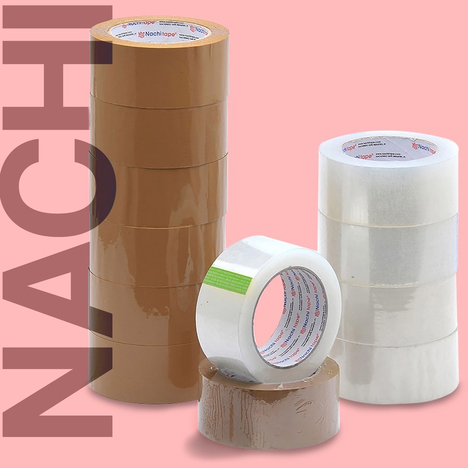 

Nachi Solasi Isolasi Selotip Lakban Coklat & Bening 48mm