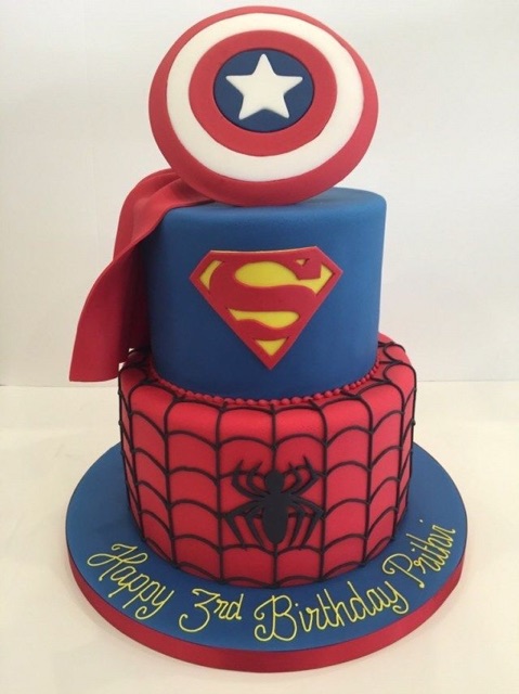 

Kue Ulang Tahun Karakter Superhero/Custom Birthday Cake Anak Cowok/Kue Tart Karakter Spiderman/ Birthday Cupcake Superhero batman