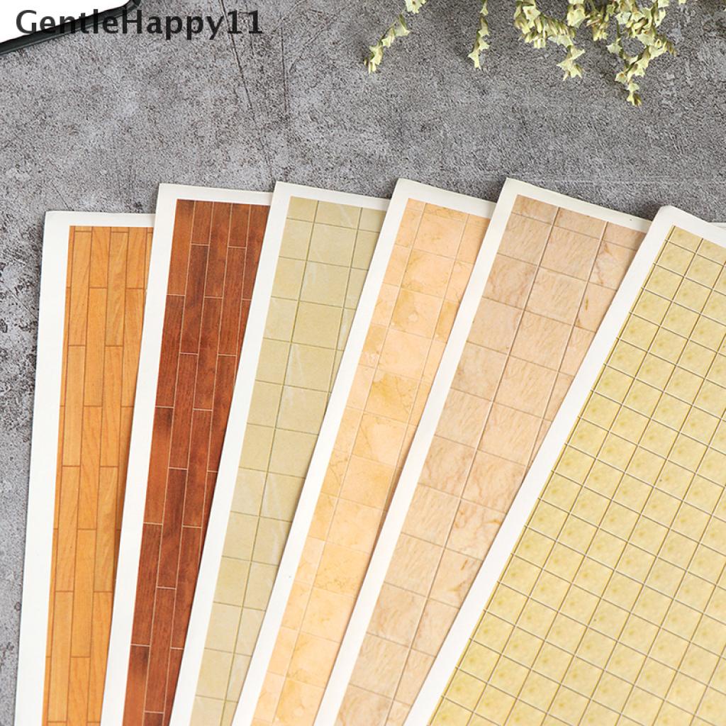 Gentlehappy Mainan Miniatur Stiker Dinding / Lantai Skala 1: 12 Untuk Dekorasi Rumah Boneka