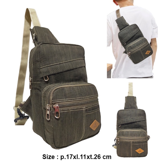 APPA Tas bahu / slempang kanvas vintage APPA350 slingbag classic pria wanita