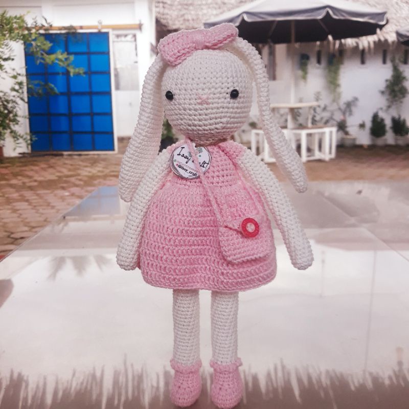 boneka rajut kelinci / amigurumi kelinci / boneka rajut