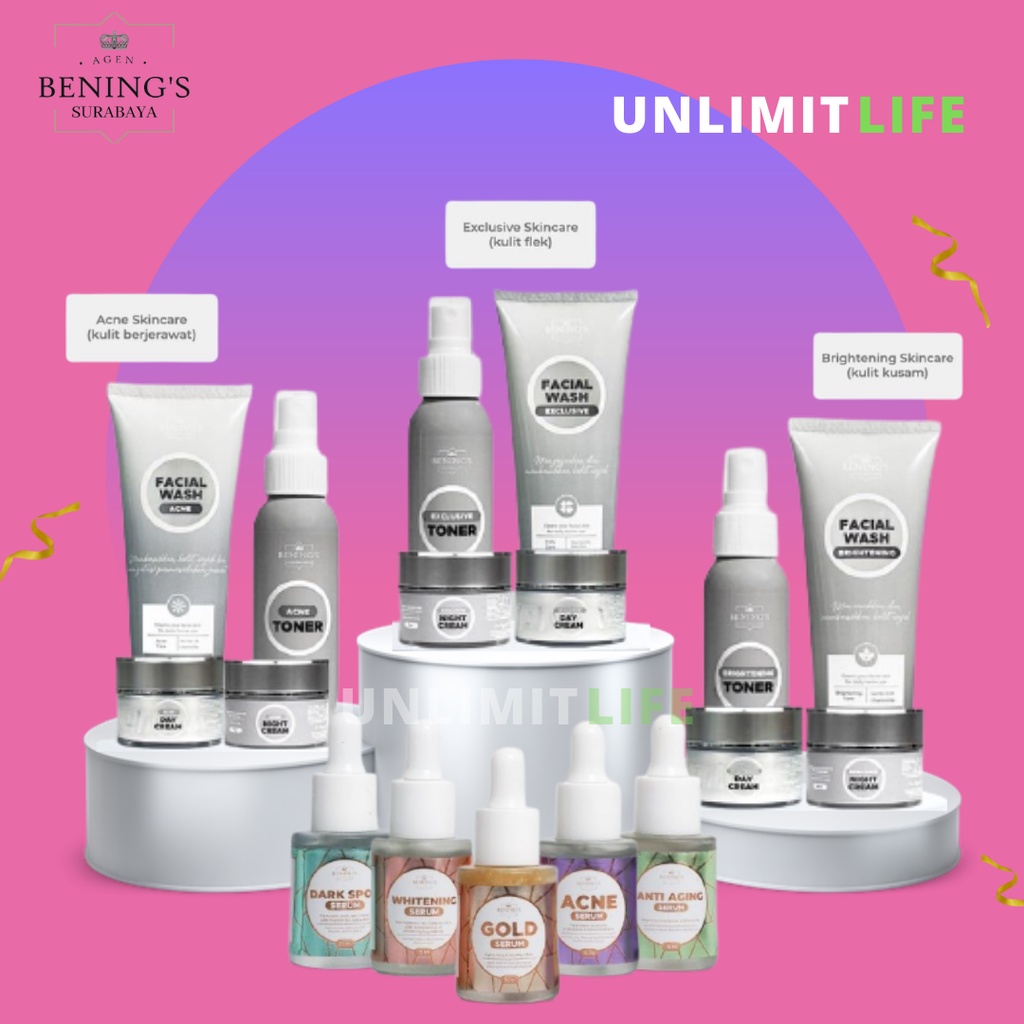 Jual BENINGS SKINCARE BY DR. OKY PRATAMA Paket Perawatan Wajah
