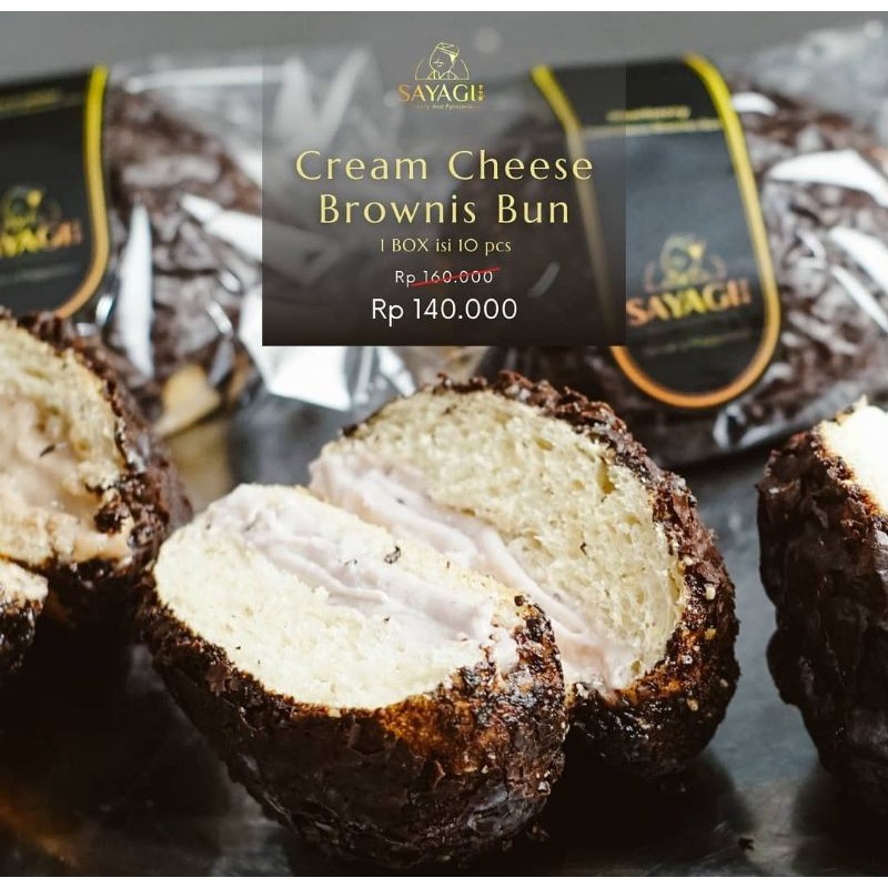 

Roti Gandum Cream Cheese Brownies Bun
