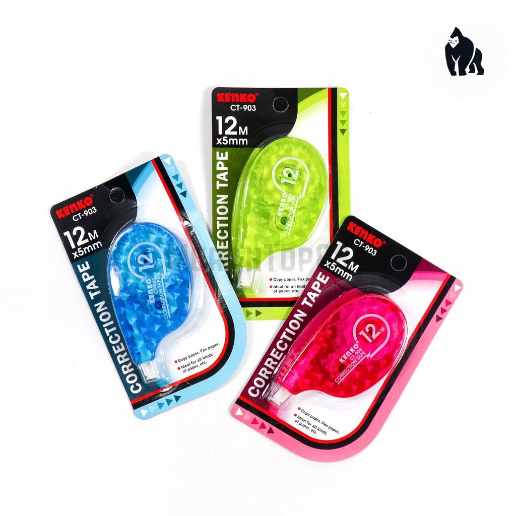 

Correction Tape Kenko CT-903 / Tipex Kertas Roll Ecer / Pita Koreksi 12 Meter