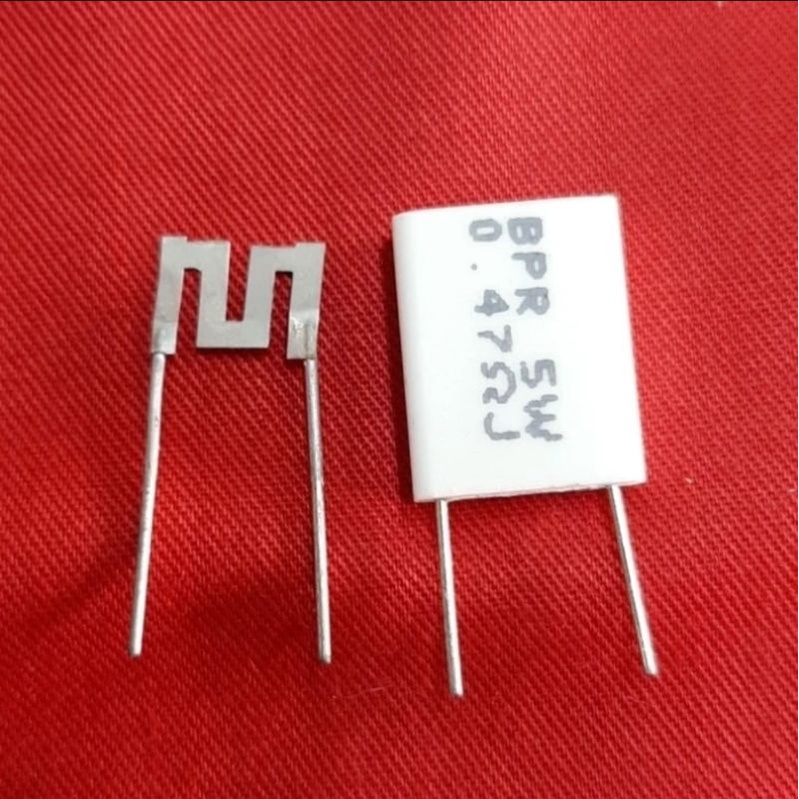 resistor kapur 5 watt gepeng r kapur / tahanan kapur gepeng 5watt 5w