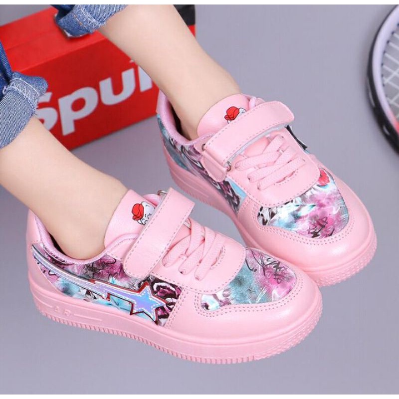 Sepatu Anak Perempuan | Sepatu Sneaker Anak Perempuan | Sepatu Sneaker Anak usia 3 4 5 6 7 8 tahun