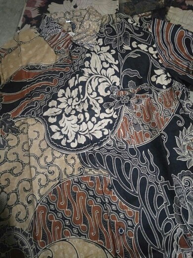Kemeja Batik Pria Lengan Panjang Size M L Xl Xxl  Bswart Batik Hrb026 Kenongo Hem Panjang Padi