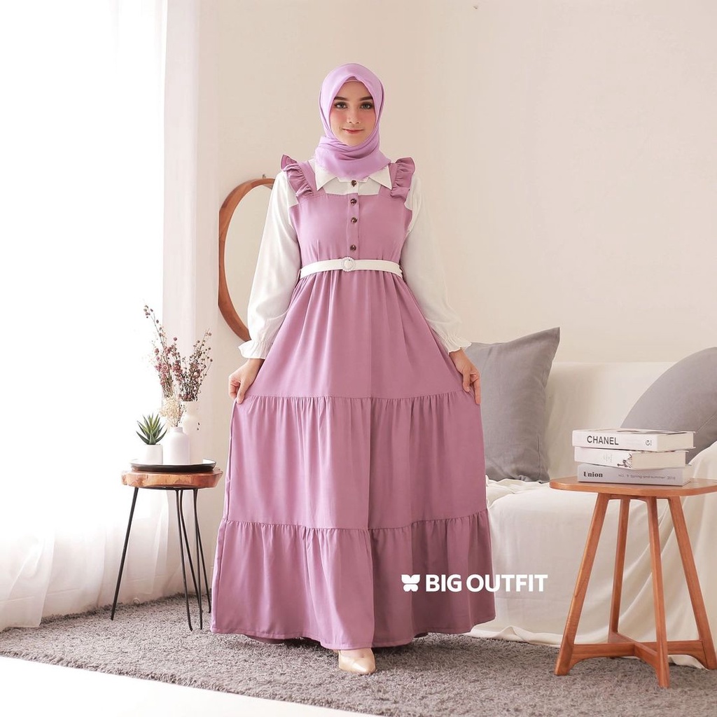 Promo [S.H] Livy Dress // Fashion remaja muslim  // Outfit terbaru Elegan
