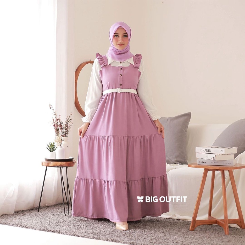 Promo [S.H] Livy Dress // Fashion remaja muslim  // Outfit terbaru Elegan