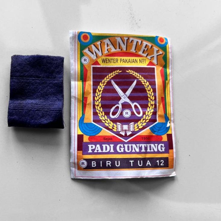 ㊑ WANTEX BIRU TUA 12 dark blue navy tua denim colour wenter pewarna colouring stain celup pakaian ba