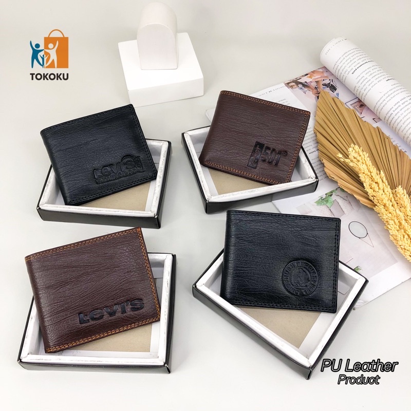 Dompet Pria Kulit PU Dompet Import Dompet Cowo Lipat 2 - 13