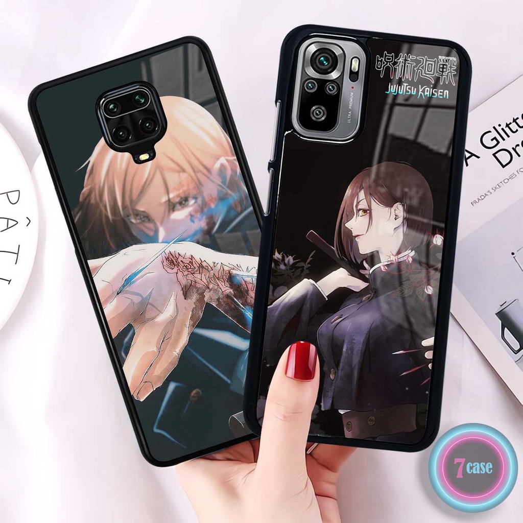 [RN06] Case Glossy Xiaomi Redmi Note 5 6 7 8 9 10 Pro | Casing Hp Kilau | Motif Anime Girl Jujutsu K