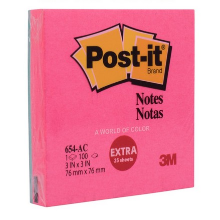 

3M Post-It Notes Poppy Red 654 - AC