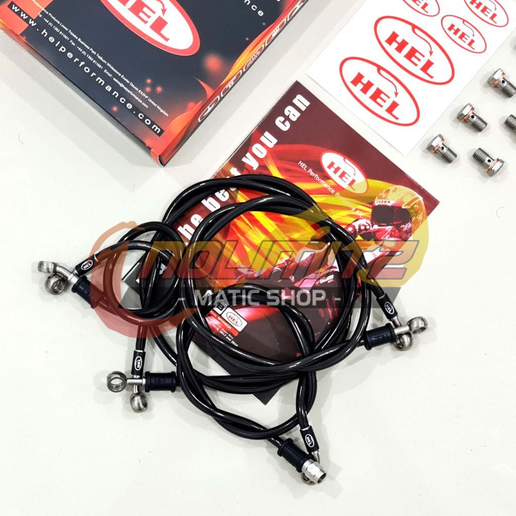 Selang Rem Brake Line Racing HEL Infinit Carbon ABS ADV PCX 150 Vario PCX 160